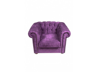 Chesterfield Armchair Couch Upholstery 1-Seater Velvet Design Couches Sofas