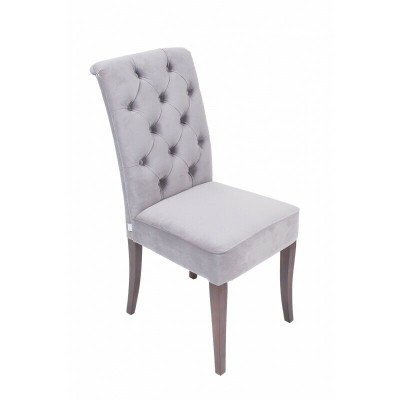 Gray Chesterfield chair set designer seating furniture set x4-chair set