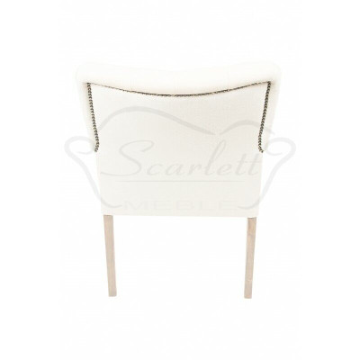 White Chesterfield Seating Set Dining Room Group Chairs x4 Armchairs Lounge Chairs