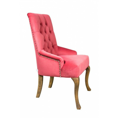 Red Chesterfield x6 Chair Group Designer Furniture Leather Seat