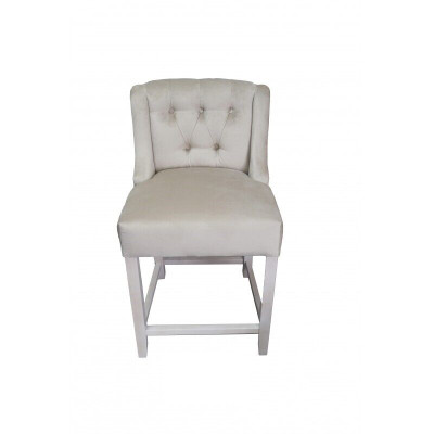 Modern Brown Chesterfield Bar Stools Luxury Seat Designer x8 Chairs