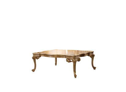 Baroque Rococo solid wood gold coffee table for the living room