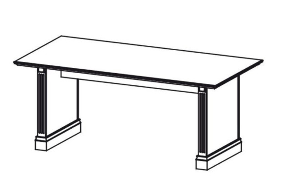 Classic desk office furniture table office executive desks solid wood BA - 19