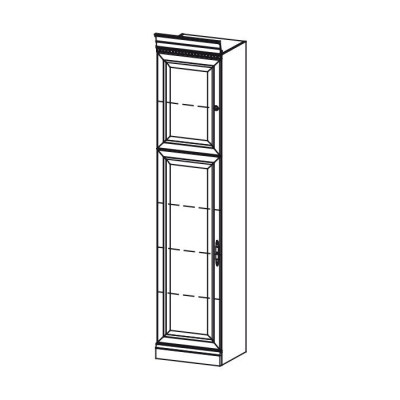 Classic Cabinets Wardrobe Wall Unit Shelf Display Cabinet Bookcase Model BA-8
