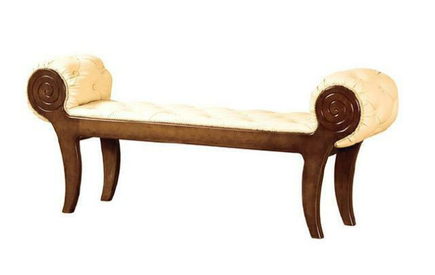 CLASSIC RETRO RUSTIC FOOTSTOOL OTTOMAN BENCH - Model N
