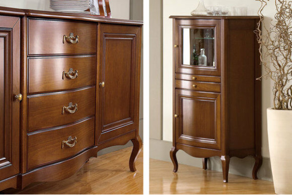 Solid wood cabinet wardrobe cabinets classic bar vintage rustic bar - PR - KB