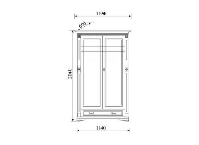 Classic cabinets wardrobe shelving closet solid colonial style O2D