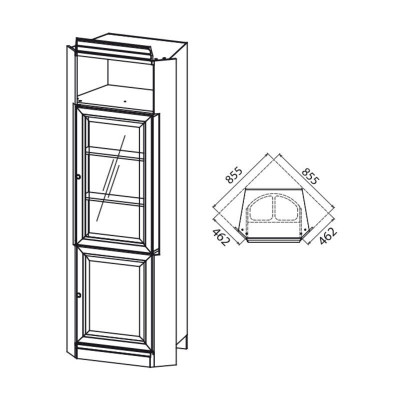 Classic bar display cabinet collector's cabinet collector's showcase glass cabinet BA-13