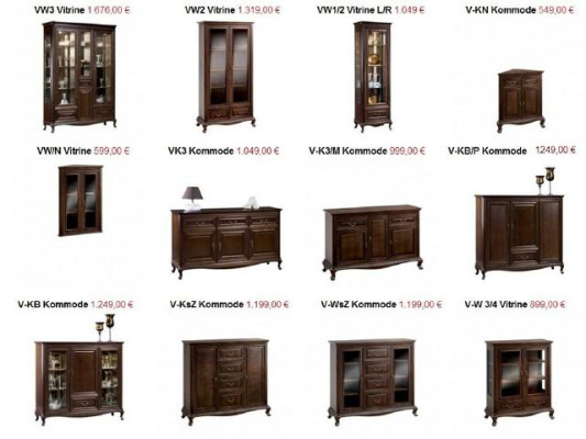 Classic Display Cabinet Glass Door Cabinet Real Wood Display Cabinets V-W 3-4 Glass Cabinet