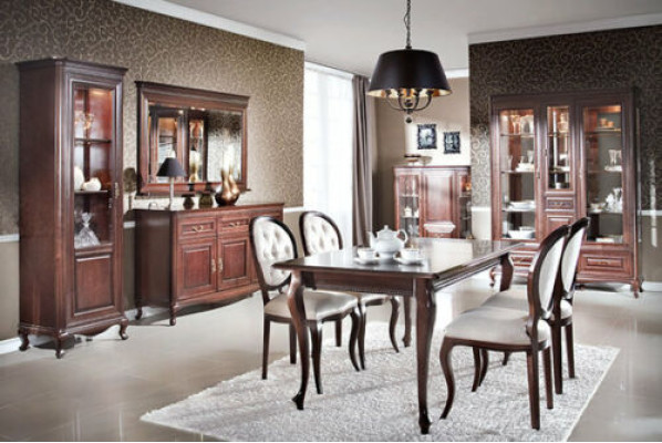Dining table, table, tables, solid wood, wooden table, classical baroque style, dining room V-1