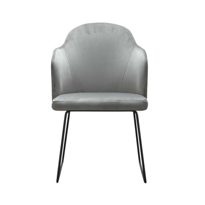 Chair 6x Dining Room Upholstered Chair TV Lounge Club Textile Seat Armchair Set