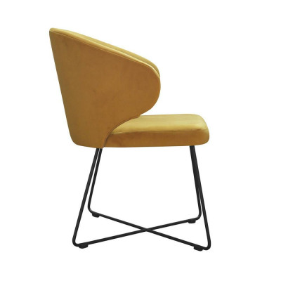 Chair 6x Dining Room Upholstered Chair TV Lounge Fabric Seat Armchair Set New