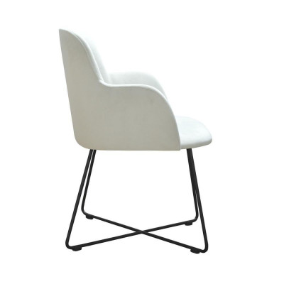 Chair 4x Dining Room Upholstered Chair TV Club Textile Seat Armchair Set New