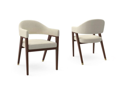 Design chairs upholstered hotel chair textile wood furniture in the dining room new