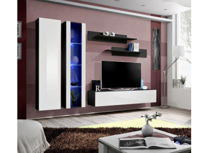 Living room furniture wall unit TV stand complete setup modern