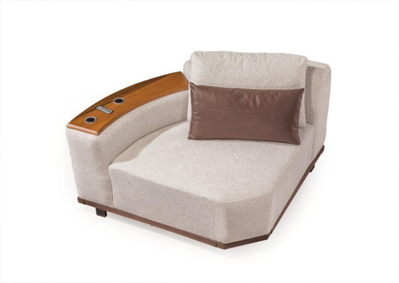Exclusive Beige L-Shaped Corner Sofa Living Room Corner Couch Upholstered Sofas New