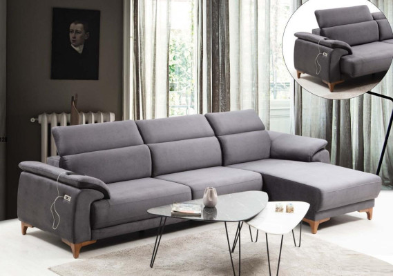L-shaped sectional modern living room sofa couch upholstered furniture luxury design