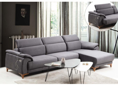 L-shaped sectional modern living room sofa couch upholstered furniture luxury design