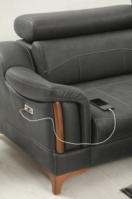 Sectional sofa L-shape modern sofa living room couch upholstery textile fabric furniture