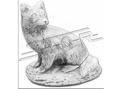 Garden Decoration Fox Terrace Stone Figures Figurine Decor Statue
