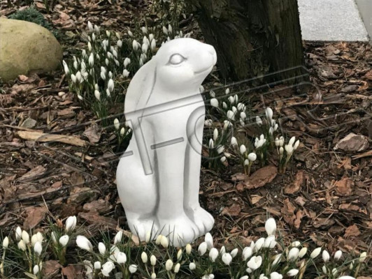 Garden Decoration Rabbit Terrace Stone Figures Decorative Figure Nature Statue