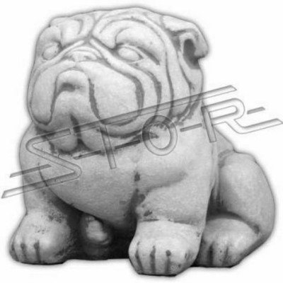 Garden Decoration Dog Terrace Stone Figures Decorative Figure White Statue