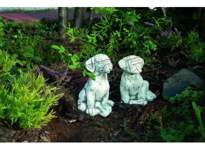 Garden decoration dog terrace stone figures figurine decor statue