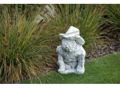 Garden decoration dog terrace stone figures white decorative statue figurine