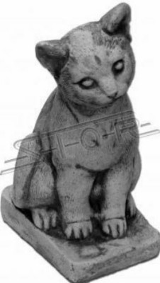 Garden Decoration Cat Decorative Terrace Stone Figurines Figure Statue