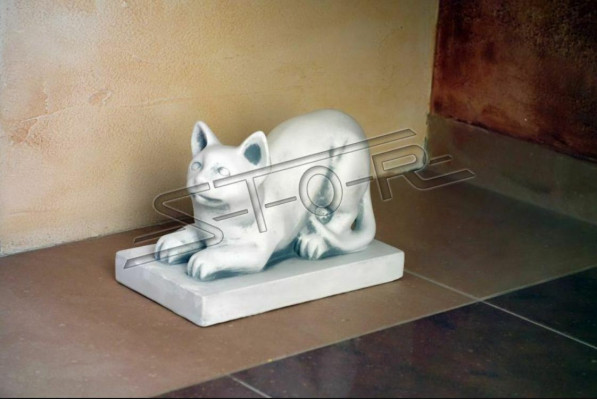 Garden decoration cat terrace decorative stone figures figure statue
