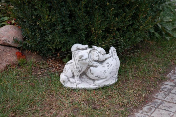 Garden Decoration Cat Terrace Stone Figures Decorative Figurine Statue