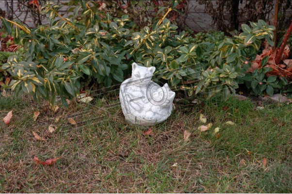 Garden decoration cat terrace stone figures figurine decorative statue