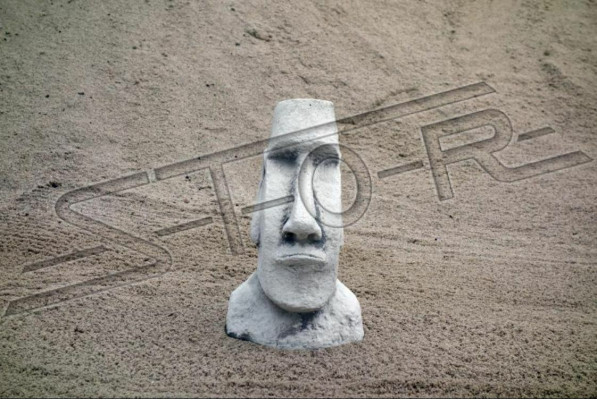 Garden decoration Moai terrace stone figures figure decorative statue