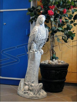 Garden Decoration Parrot Terrace Stone Figures Figurine Decor Statue
