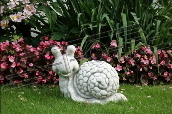 Garden decoration snail terrace stone figures figure decoration