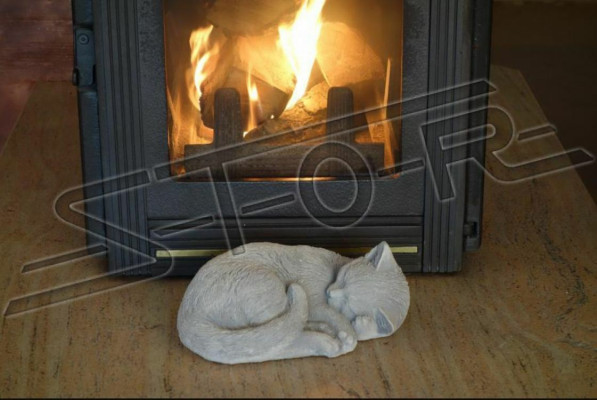 Garden Decorative Decoration Cat Terrace Stone Figures Figure Statue