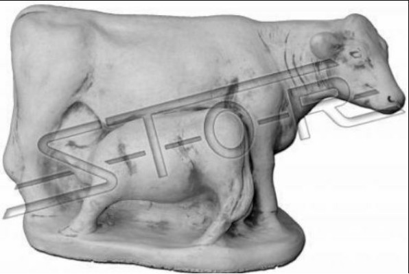 Garden cow decoration stone figurine patio decor statue sculpture