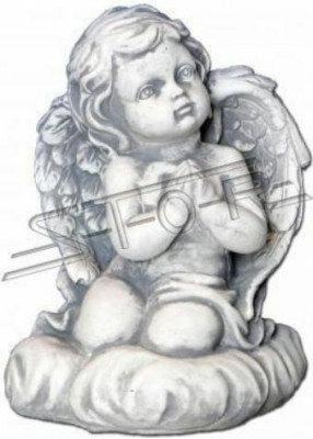 Grave Angel Classic Cross Grave Decoration Tomb Ornament Stone Statue