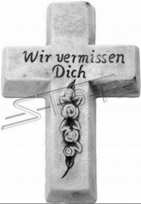 Grave Angel Cross Classic Grave Decoration Tomb Ornament Stone Decoration Statue