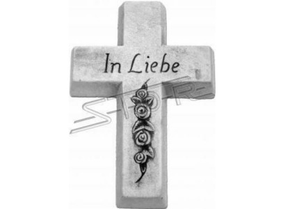 Guardian Angel Cross Grave Decoration Stone Ornament Figure