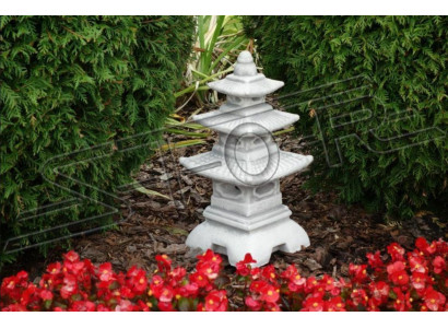 Japanese garden lamp decoration lighting white nature bird bath