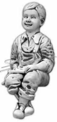 Boy Bub Sitting Figure Statue Figures Sculpture Statues Garden