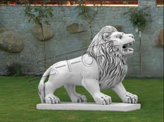 Lion Decorative Garden Figure Terrace Garden Figures Sculpture Sculptures