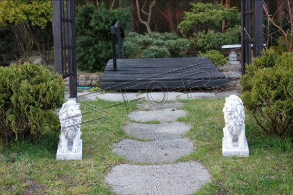 Lion garden statue patio garden decor sculpture figures sculptures statues