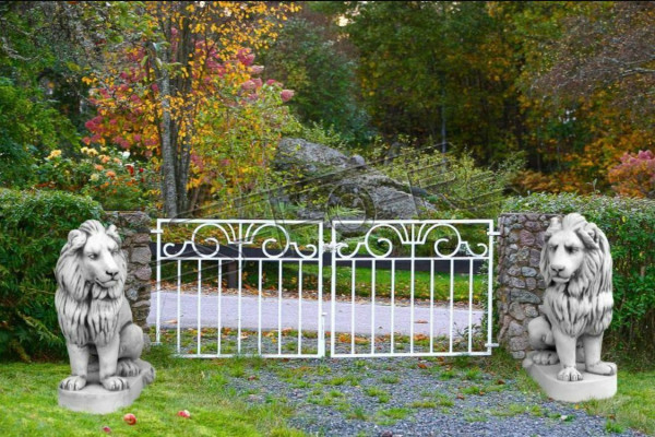 Lion garden figure terrace garden sculpture decor figures sculptures statues