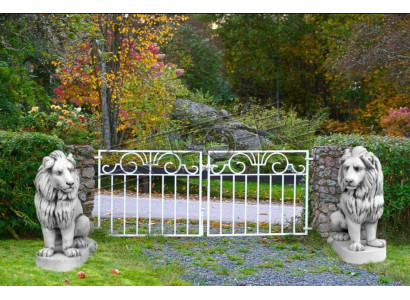 Lion garden figure terrace garden sculpture decor figures sculptures statues