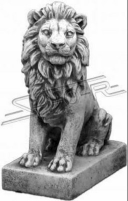 Lion garden figure patio garden sculpture figures sculptures decor statues