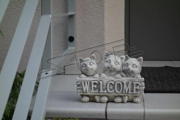 Sign Welcome Cats Cat Welcome Signs Garden Figure