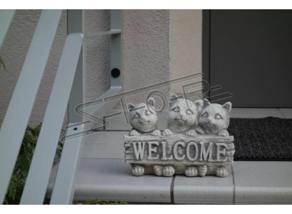 Sign Welcome Cats Cat Welcome Signs Garden Figure