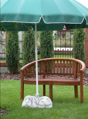Umbrella Stand Sun Shade Base Foot Dog Figure Statue Garden